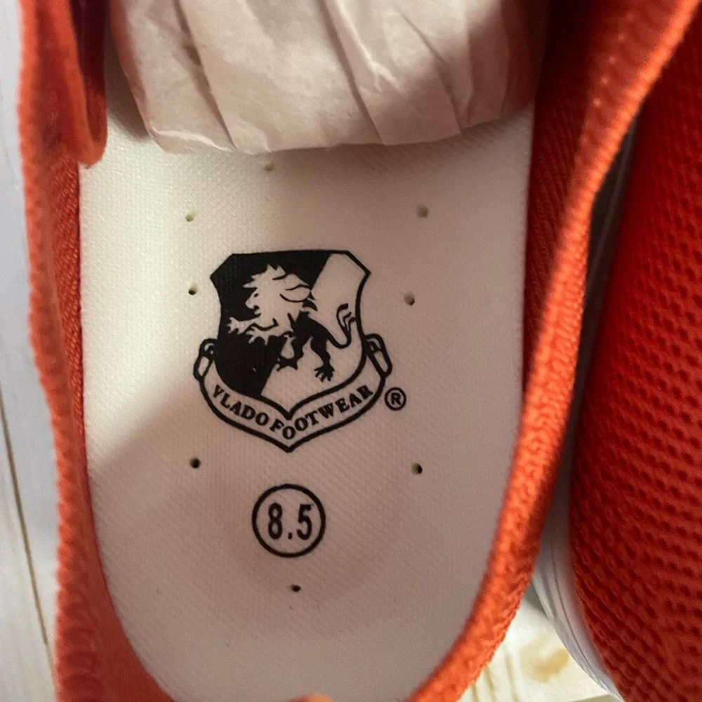 Vibrant Orange Women's Sneakers new in box - Picture 9 of 10